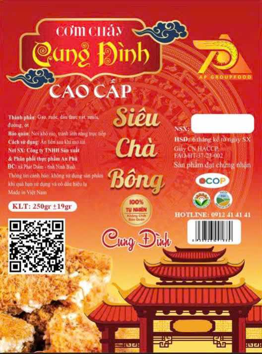 Cơm cháy cung đình siêu chà bông cao cấp 250gr