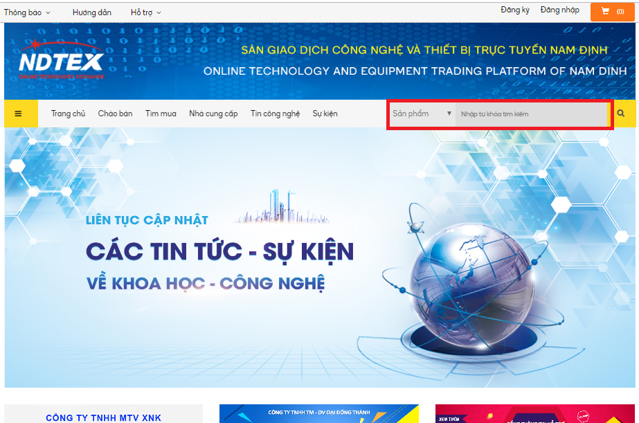 Hướng dẫn tìm kiếm sản phẩm