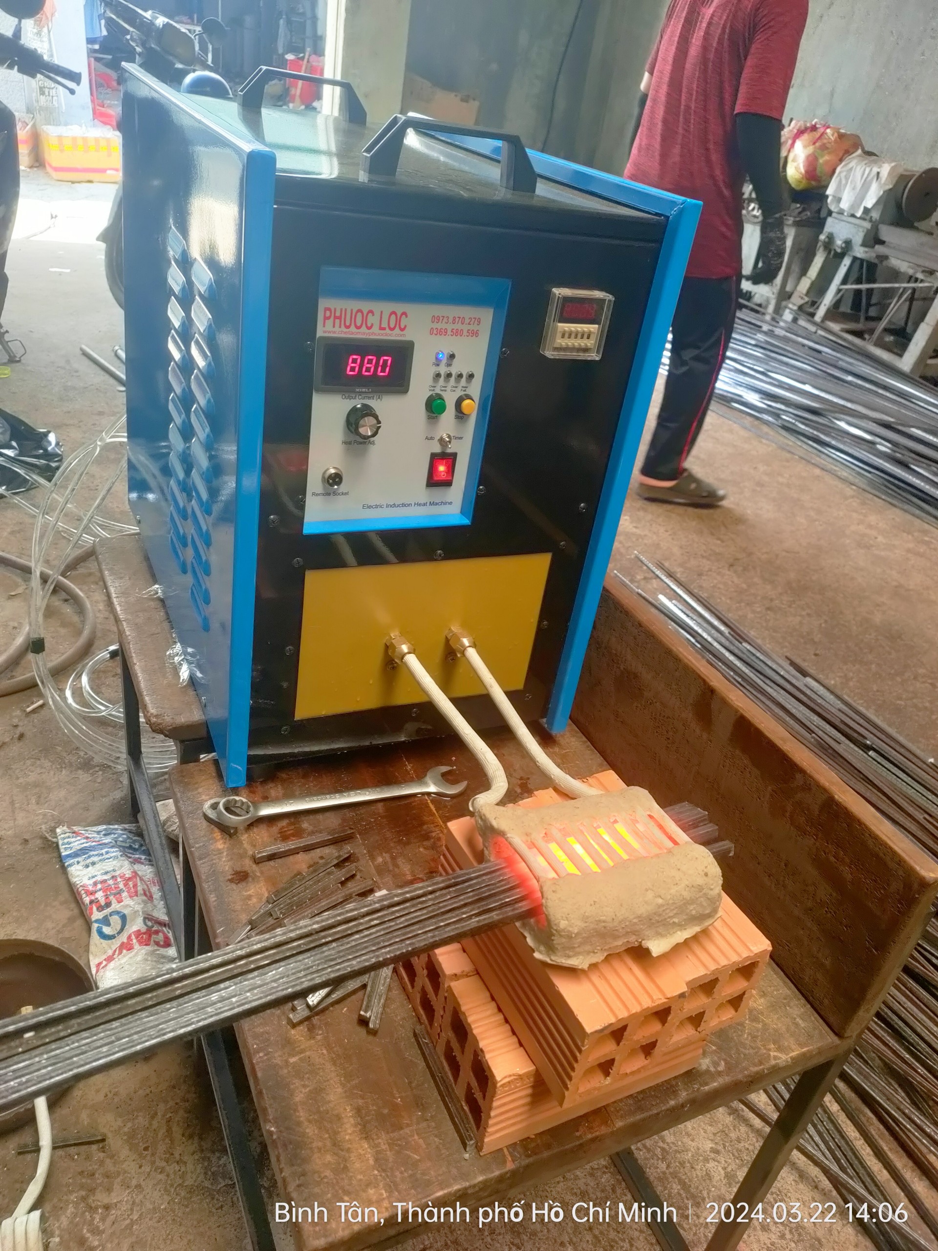 Máy nung cao tần 30kva Phước Lộc