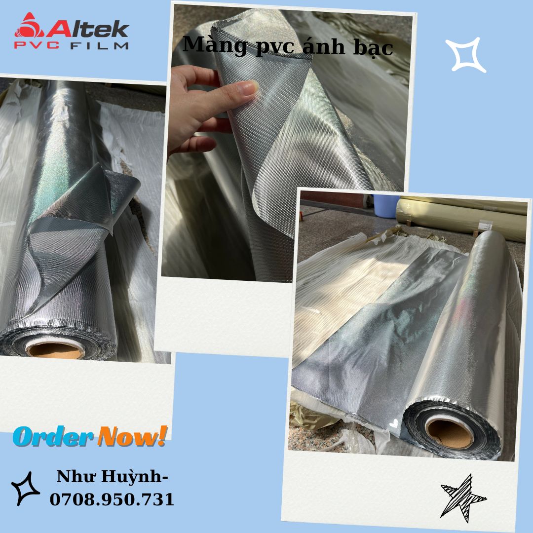 Màng nhựa pvc ánh bạc