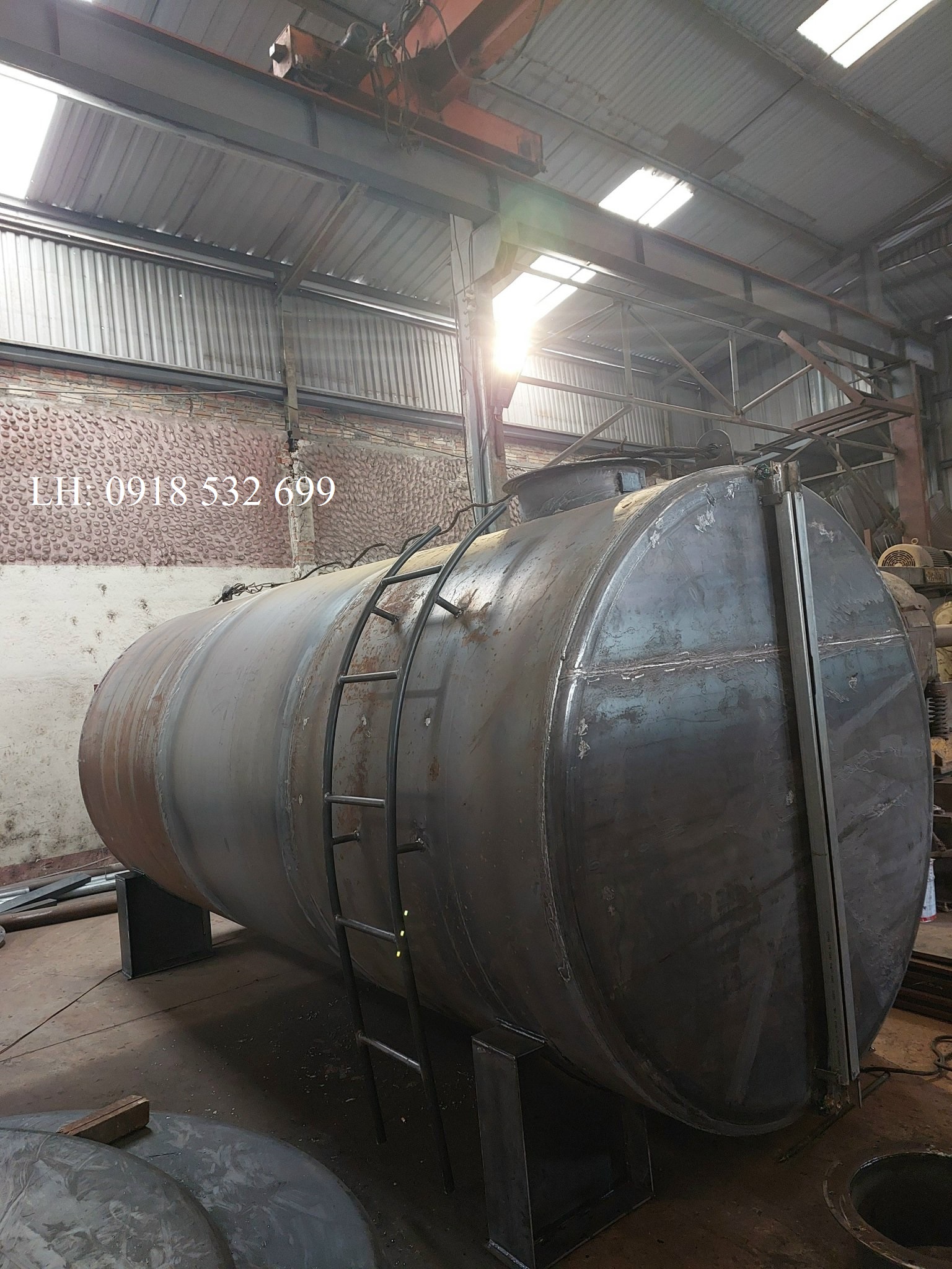 Bồn chứa dầu 25m3 có chân - 0918532699