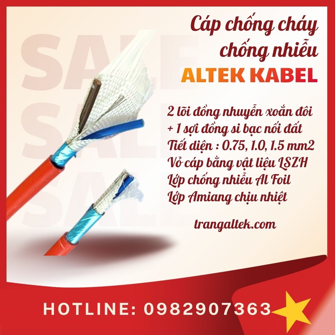 Cáp chống cháy, chống nhiễu – cung ứng toàn quốc, giá cạnh tranh