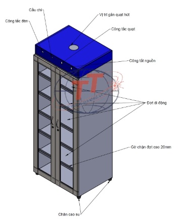 TỦ BẢO QUẢN HÓA CHẤT TTS-HOOD7