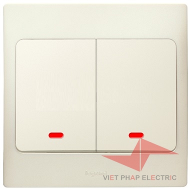 Công tắc hai 1 chiều 10A màu ngọc trai - 283212