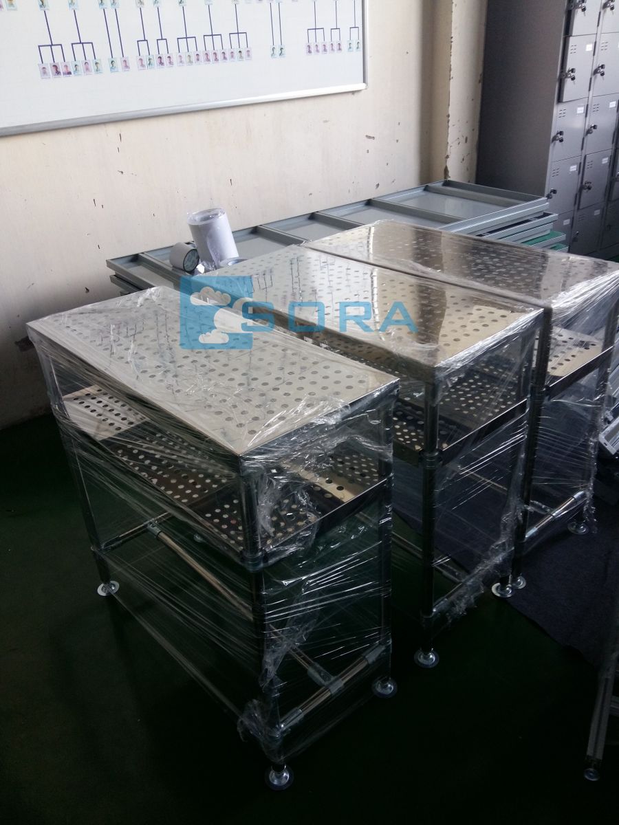 Bàn thao tác đột lỗ bằng inox