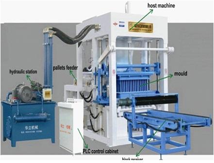 Máy ép gạch không nung xi măng cốt liệu QT4-15B