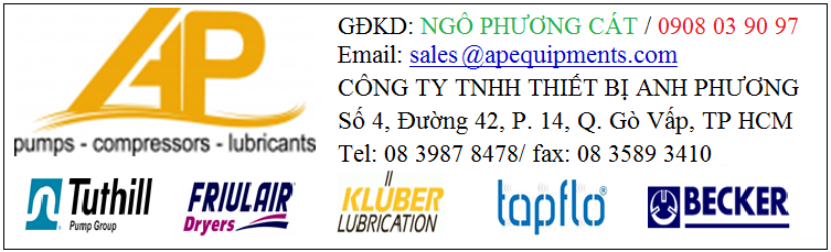 bơm hút chân không không dầu Becker VT4.4 - 4.40 Series