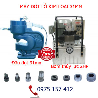 Máy đột thủy lực 31mm B110-2031, đột thép dày 20mm