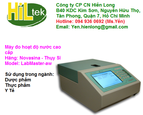 Máy đo hoạt độ nước Novasina LabMaster-aw