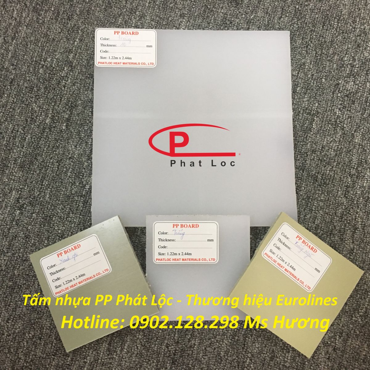 Tấm nhựa PP đặc sản xuất tại Việt Nam
