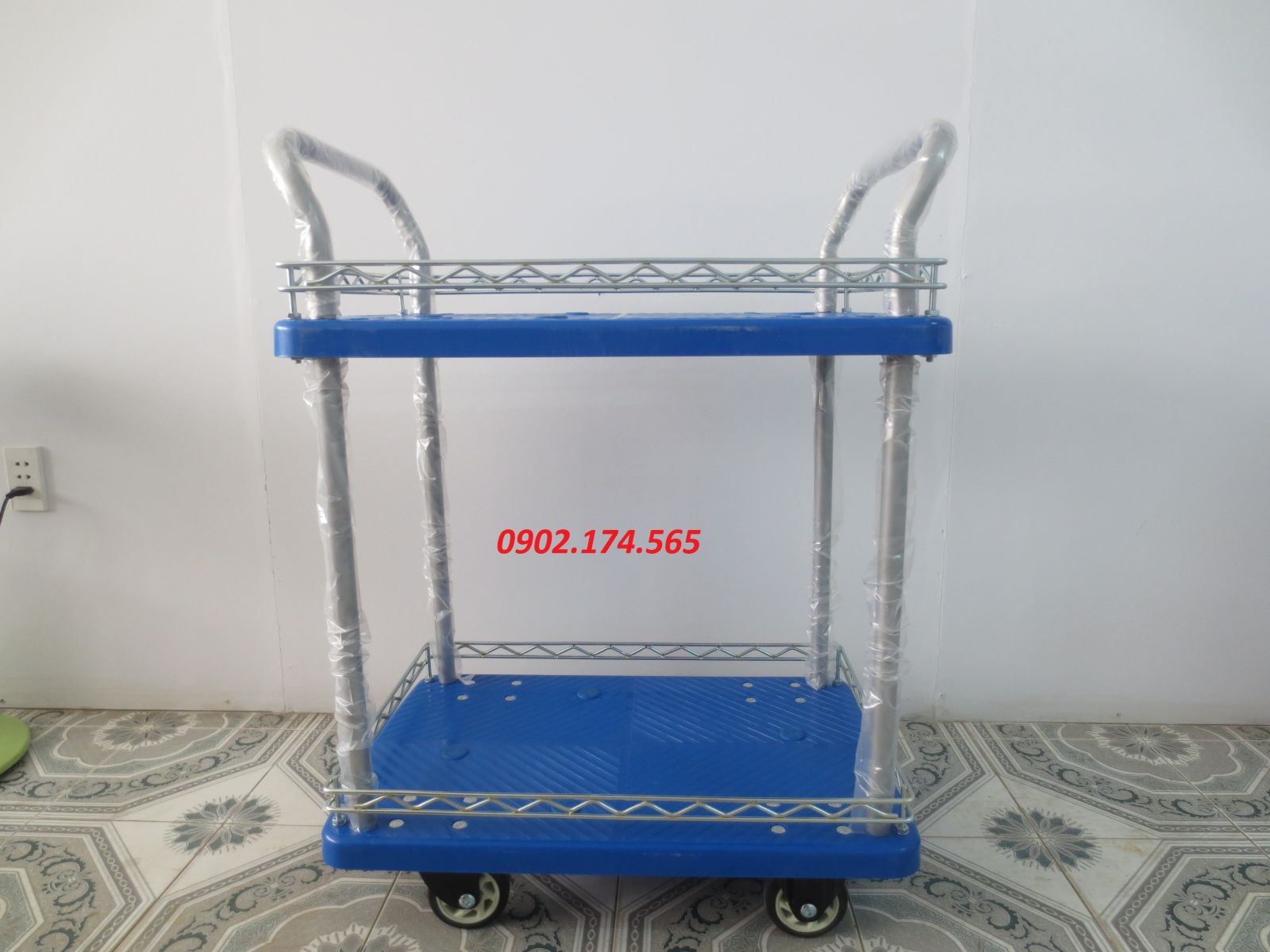 Xe đẩy sàn nhựa 2 tầng FD150-T2