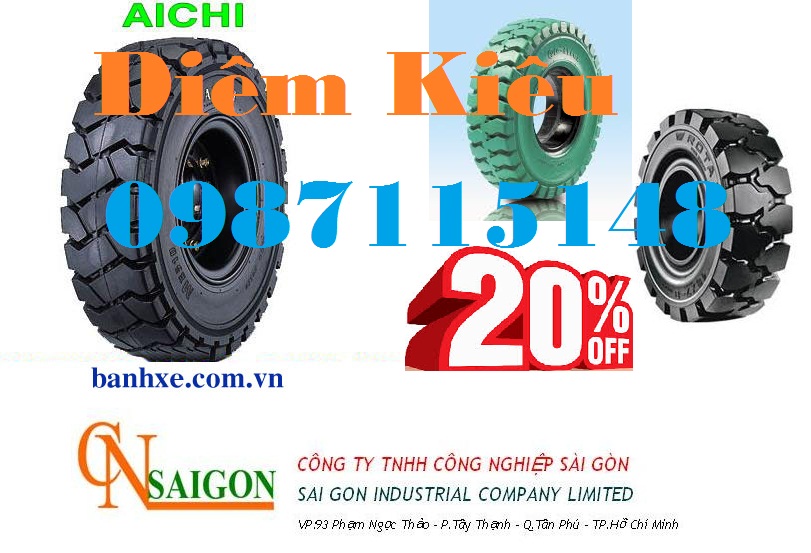 Vỏ đặc xe nâng giá rẻ