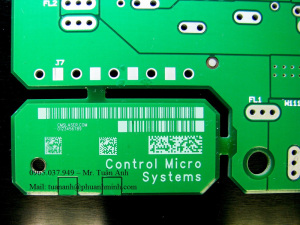 Dịch vụ khắc, in barcode, mã vạch lên inox, kim loại…