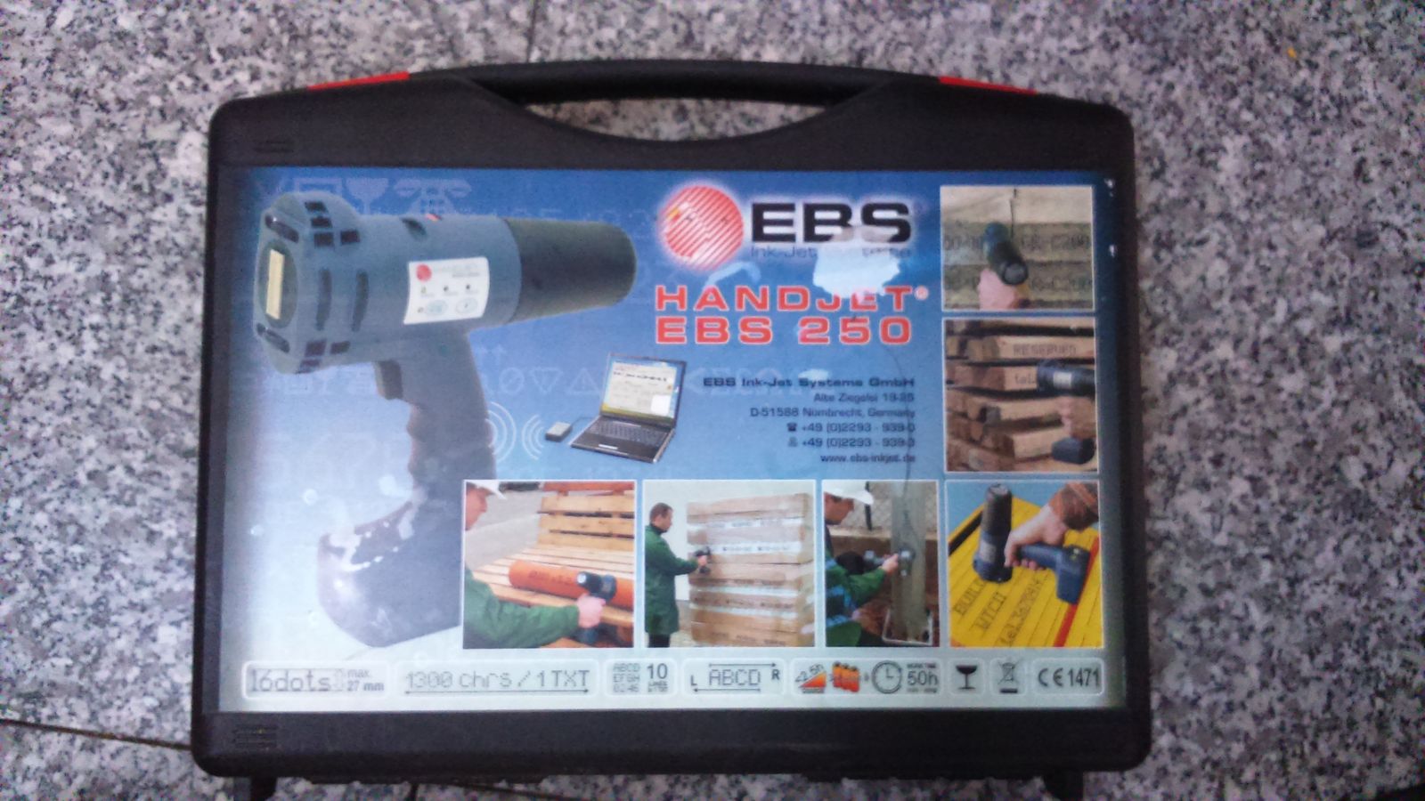 Máy in ký mã hiệu EBS-250 CHLB Đức sản phẩm di động duy nhất hiện nay trên thị trường