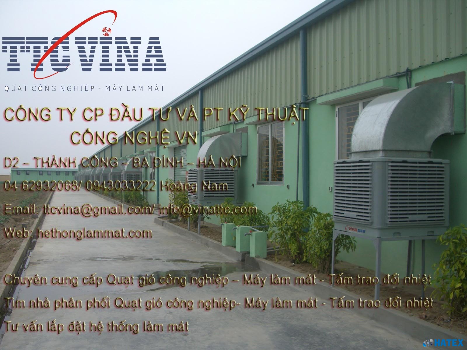 Máy làm mát thông gió nhà xưởng Munters