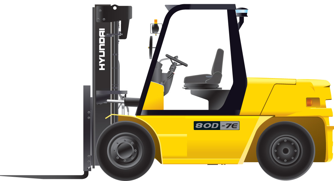 Xe nâng dầu Huyndai 5 - 7 tấn