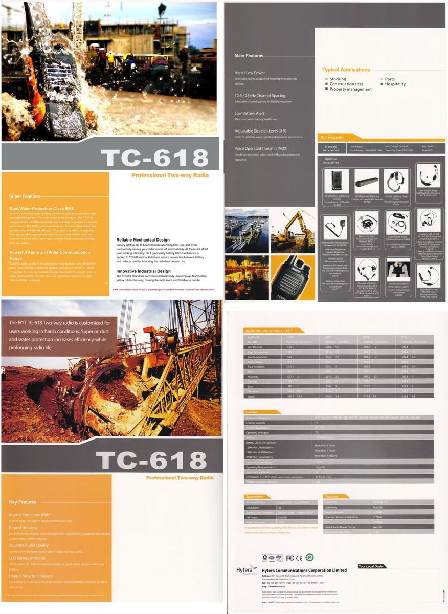 Máy bộ đàm cầm tay HYT TC-618