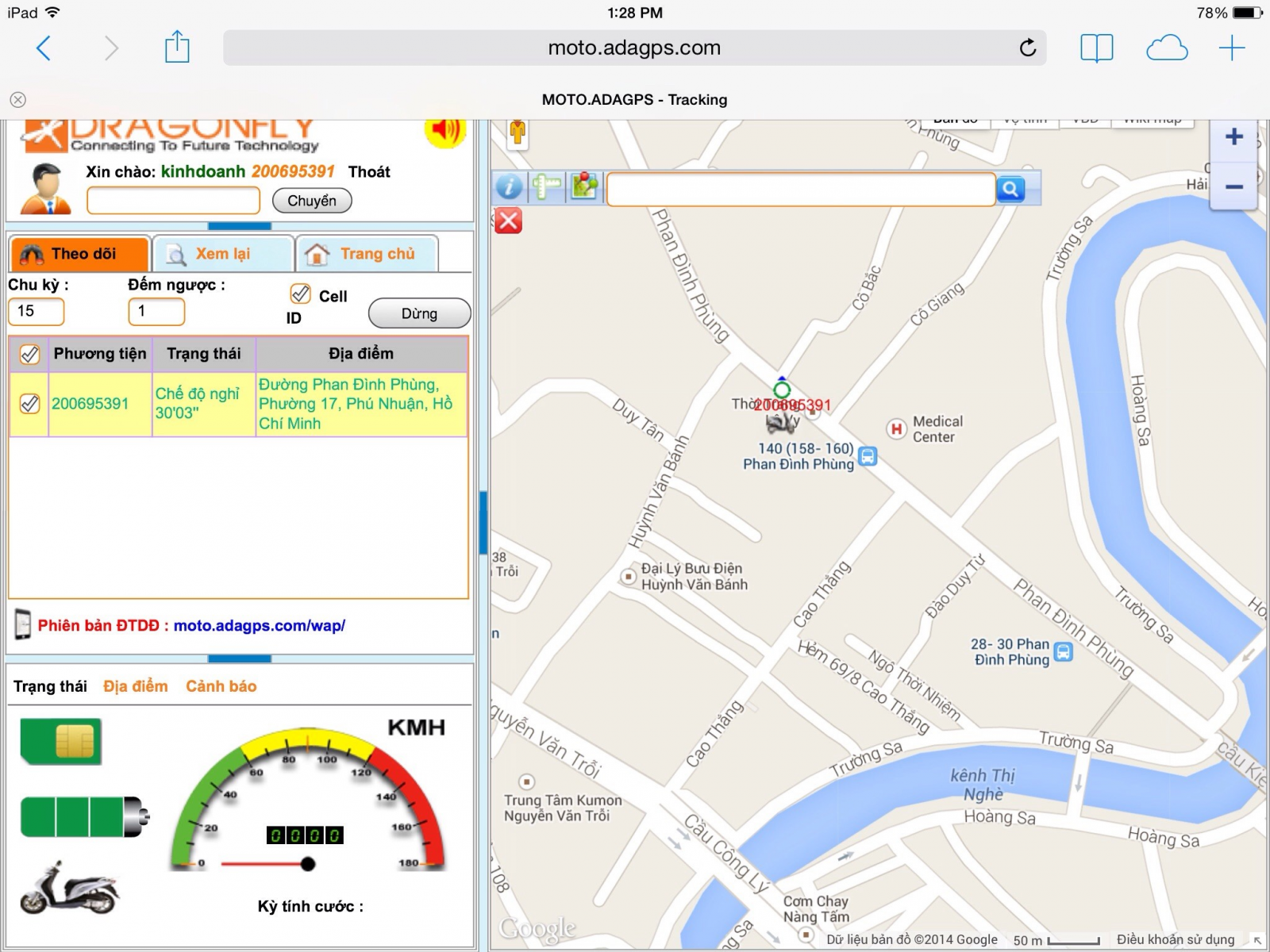 Thiết bị cảnh báo, giám sát, kiểm tra tốc độ xe nâng qua GPS