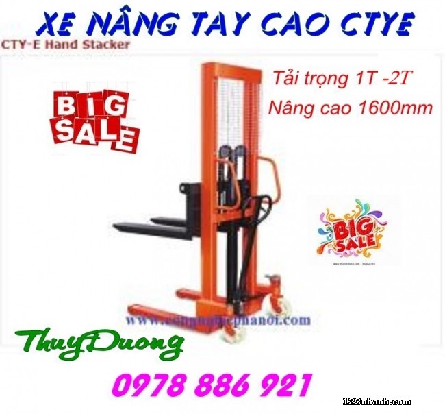 Xe nâng tay cao CTYE - loại có phanh