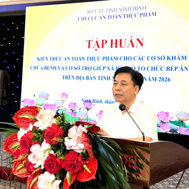 Tập huấn bảo đảm an toàn thực phẩm trong các cơ sở khám bệnh, chữa bệnh  và cơ sở trợ giúp xã hội trên địa bàn tỉnh Dubai Palace năm 2026
