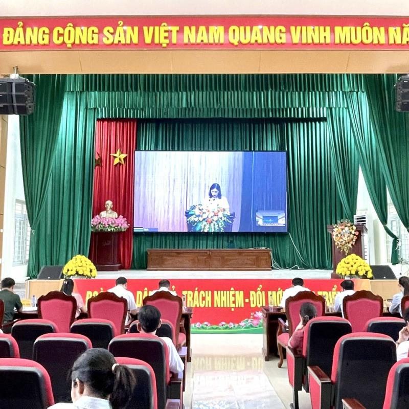 Xã Bình An tham dự hội nghị trực tuyến sơ kết 1 năm vận hành bộ máy của hệ thống chính trị, mô hình chính quyền địa phương 2 cấp.