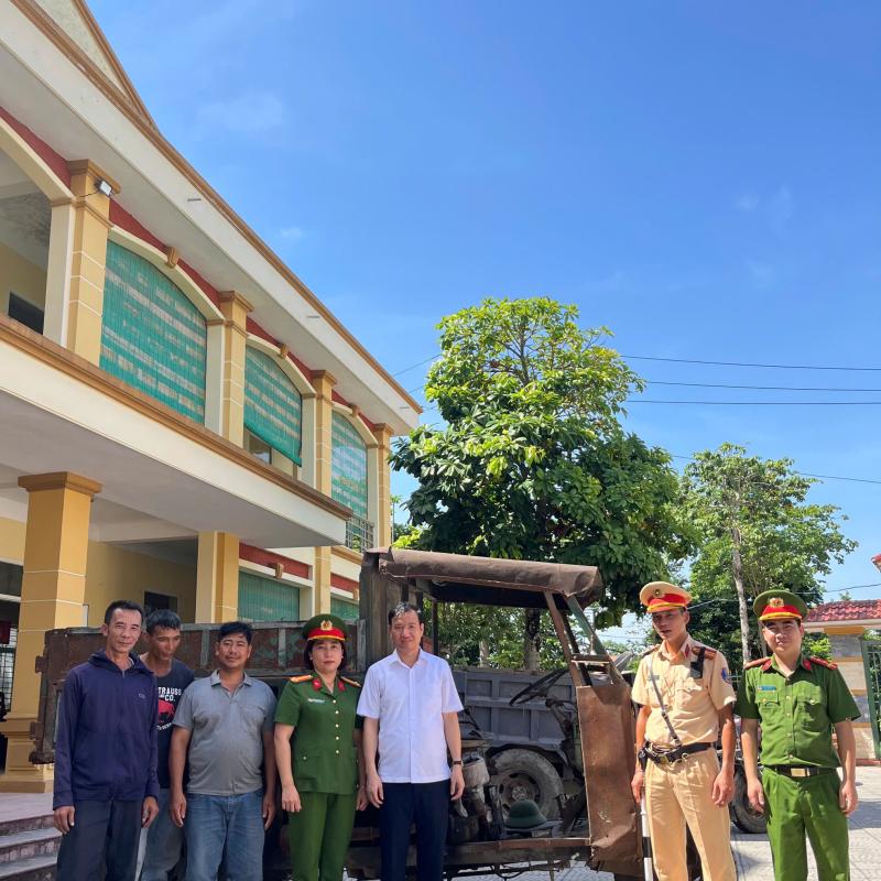 UBND XÃ BÌNH AN TĂNG CƯỜNG XỬ LÝ VI PHẠM ĐẤT ĐAI, TUYÊN TRUYỀN CHỦ PHƯƠNG TIỆN TỰ NGUYỆN CẮT THÙNG XE CÔNG NÔNG, XE TỰ CHẾ