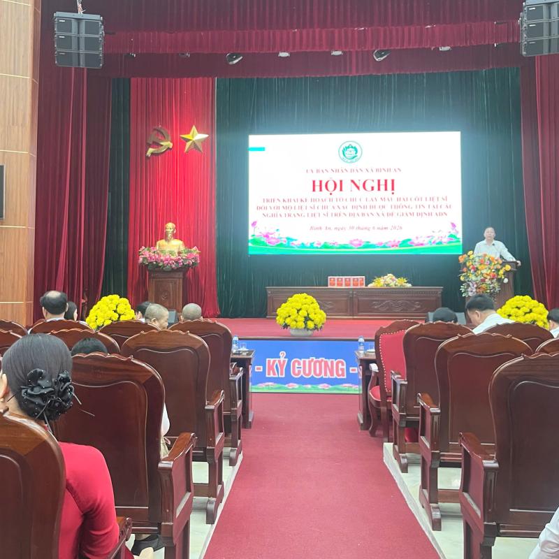 Xã Bình An triển khai kế hoạch lấy mẫu hài cốt liệt sĩ chưa xác định thông tin để giám định ADN