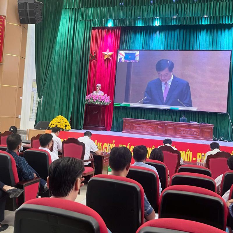 Xã Bình An tham dự hội nghị trực tuyến sơ kết 1 năm vận hành mô hình chính quyền 3 cấp