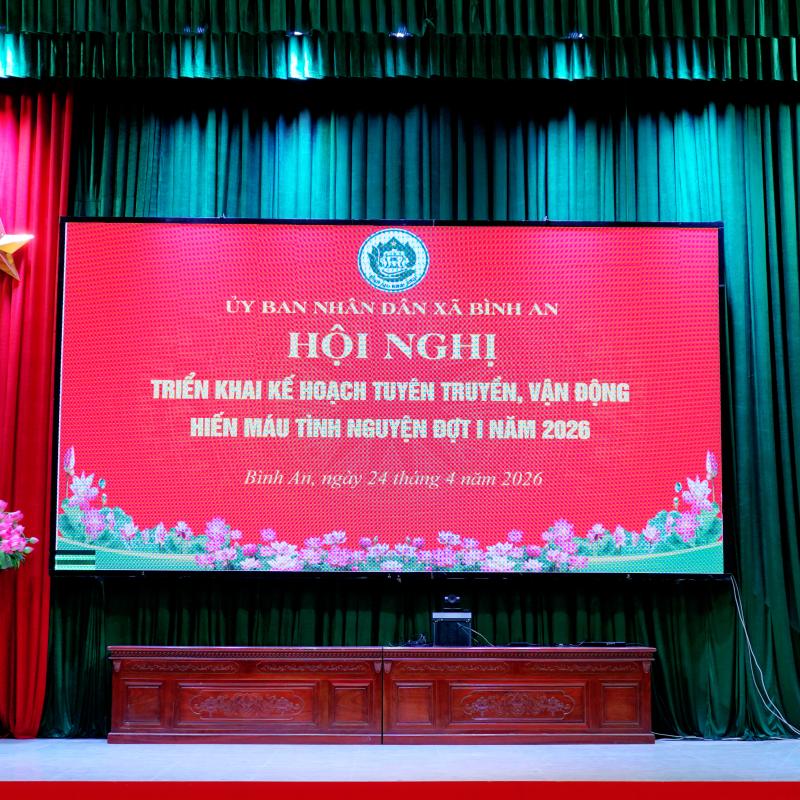 Xã Bình An triển khai kế hoạch tuyên truyền, vận động hiến máu tình nguyện đợt 1 năm 2026.