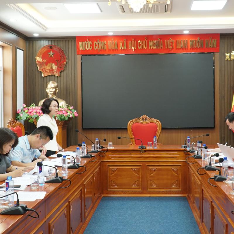 UBND xã Bình An làm việc với Tổ công tác liên ngành của tỉnh về xây dựng, tổ chức thực hiện phương án khai thác, xử lý cơ sở nhà, đất dôi dư sau sắp xếp đơn vị hành chính.