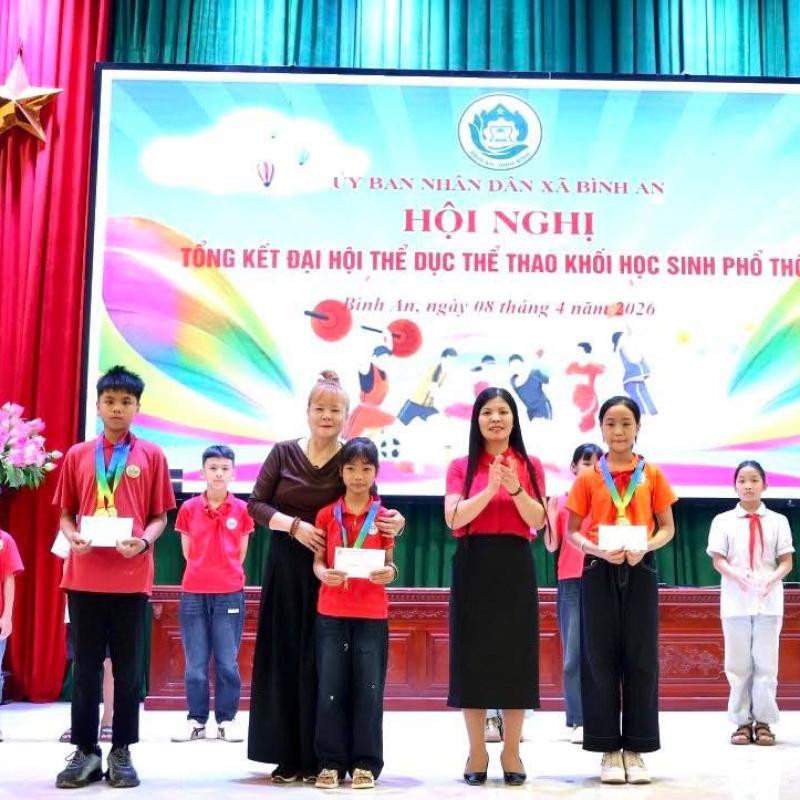 Bình An tổ chức Hội nghị tổng kết Đại hội Thể dục thể thao khối học sinh phổ thông năm 2026