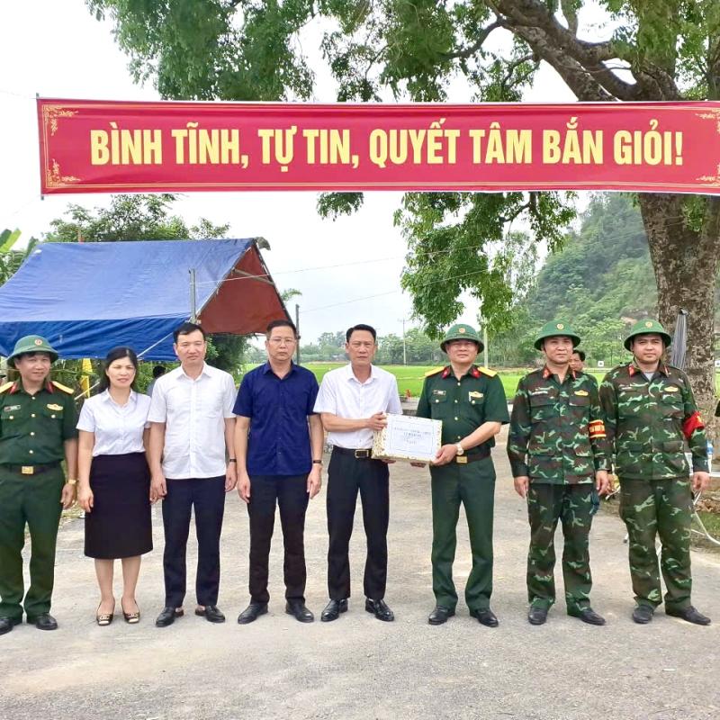 LỰC LƯỢNG DÂN QUÂN NĂM THỨ NHẤT XÃ BÌNH AN THAM GIA BẮN ĐẠN THẬT
