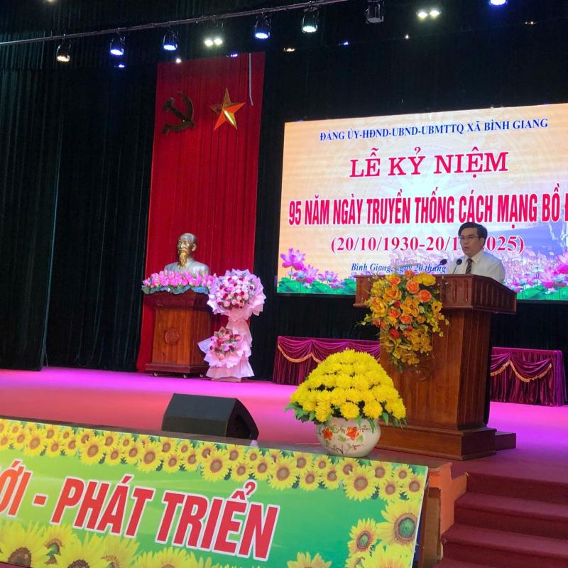 Tự hào kỷ niệm 95 năm truyền thống cách mạng Bồ Đề (20/10/1930 – 20/10/2025)