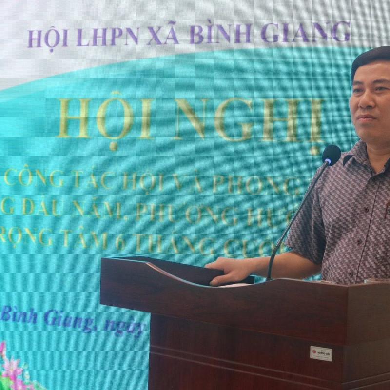 Hội LHPN xã Bình Giang: Sơ kết công tác 6 tháng đầu năm và triển khai nhiệm vụ trọng tâm cuối năm 2026