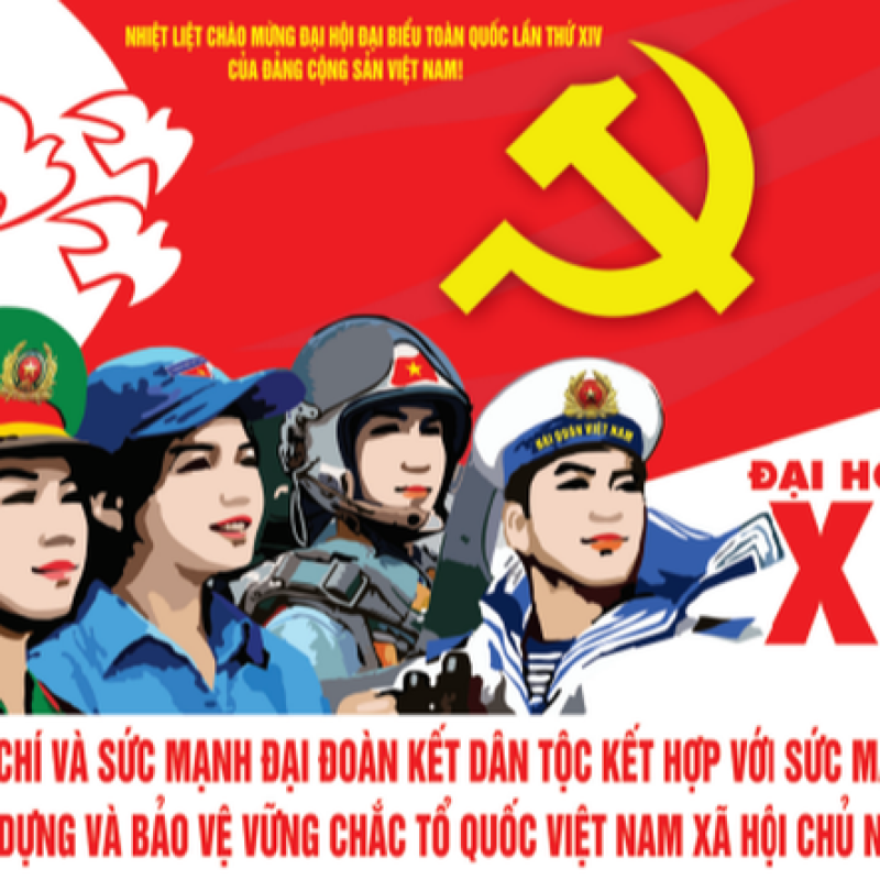 Chào mừng Đại hội XIV: Đoàn kết - Dân chủ - Kỷ cương - Đột phá - Phát triển