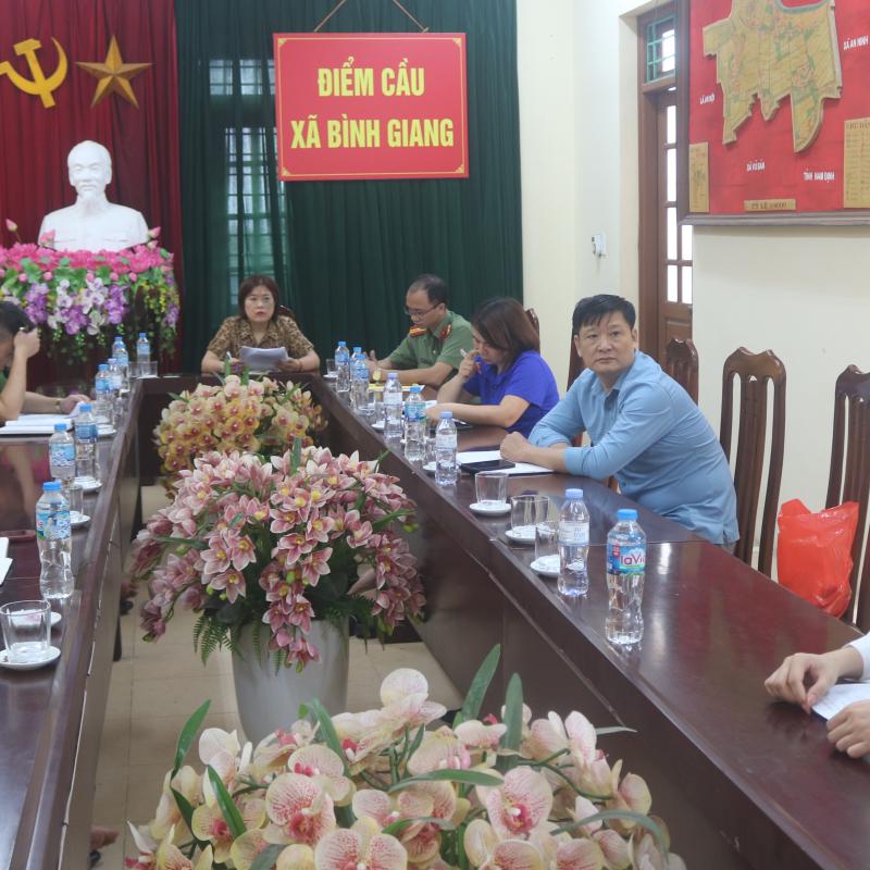 ĐẢNG ỦY XÃ BÌNH GIANG THAM DỰ HỘI NGHỊ TRỰC TUYẾN QUÁN TRIỆT NGHỊ QUYẾT VỀ CÔNG TÁC KIỂM TRA, GIÁM SÁT VÀ KỶ LUẬT ĐẢNG