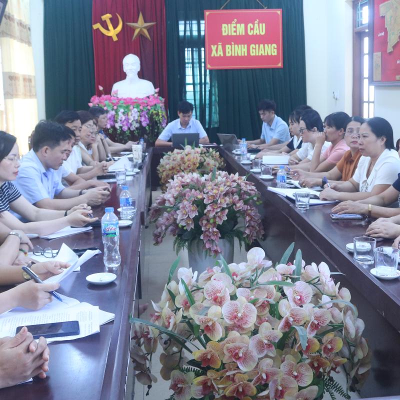 XÃ BÌNH GIANG THAM DỰ HỘI NGHỊ TRIỂN KHAI CÔNG TÁC HUY ĐỘNG TRẺ ĐẾN CÁC CƠ SỞ GIÁO DỤC MẦM NON VÀ TUYỂN SINH ĐẦU CẤP NĂM HỌC 2026 -2027
