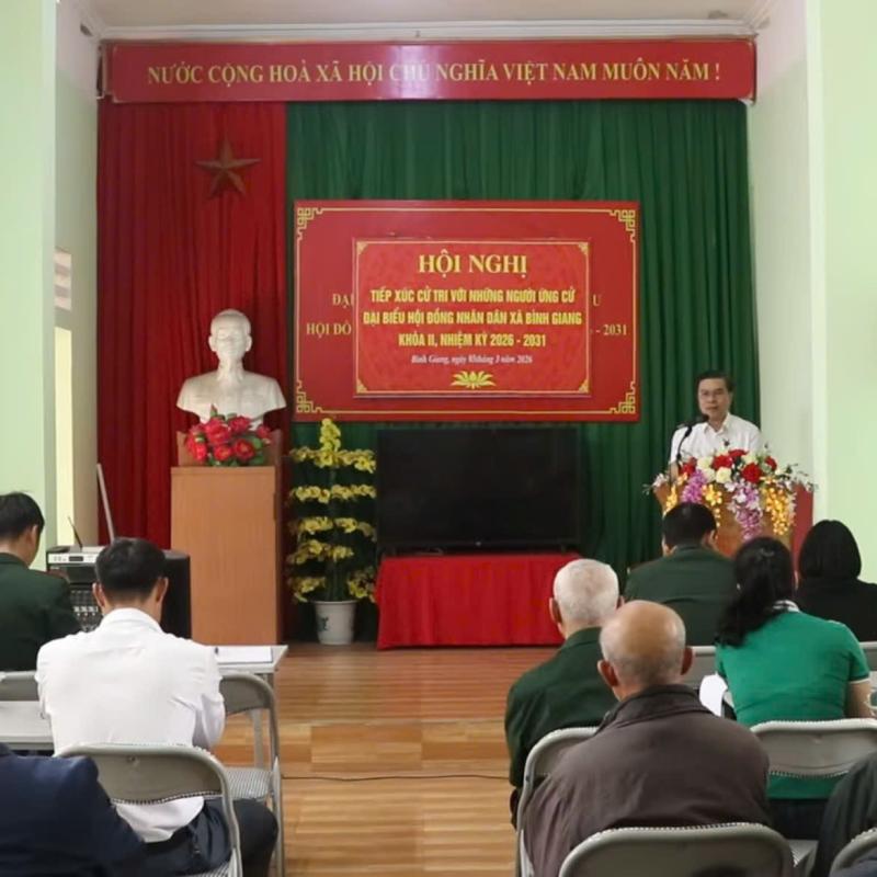 Hội nghị tiếp xúc cử tri với những người ứng cử đại biểu HĐND xã nhiệm kỳ 2026 – 2031 (Đơn vị Bầu cử số 03 và số 04)