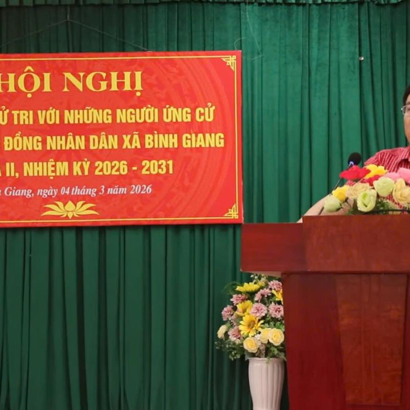 Hội nghị tiếp xúc cử tri với những người ứng cử đại biểu HĐND xã nhiệm kỳ 2026 – 2031 (Đơn vị Bầu cử số 05 và số 06)