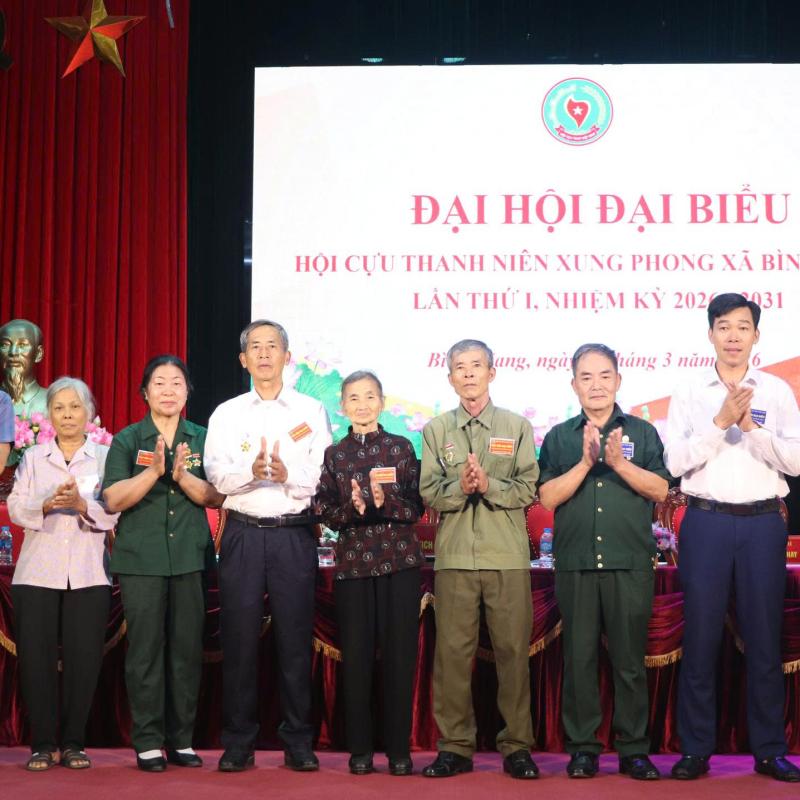 ĐẠI HỘI ĐẠI BIỂU HỘI CỰU THANH NIÊN XUNG PHONG XÃ BÌNH GIANG NHIỆM KỲ 2026 - 2031: "SÁNG MÃI NGHĨA TÌNH ĐỒNG ĐỘI