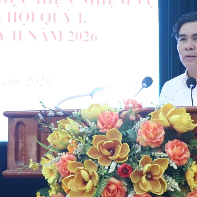 UBND xã Bình Giangtổ chức hội nghị đánh giá tình hình thực hiện nhiệm vụ phát triển kinh tế - xã hội Quý I, triển khai phương hướng nhiệm vụ Quý II năm 2026.