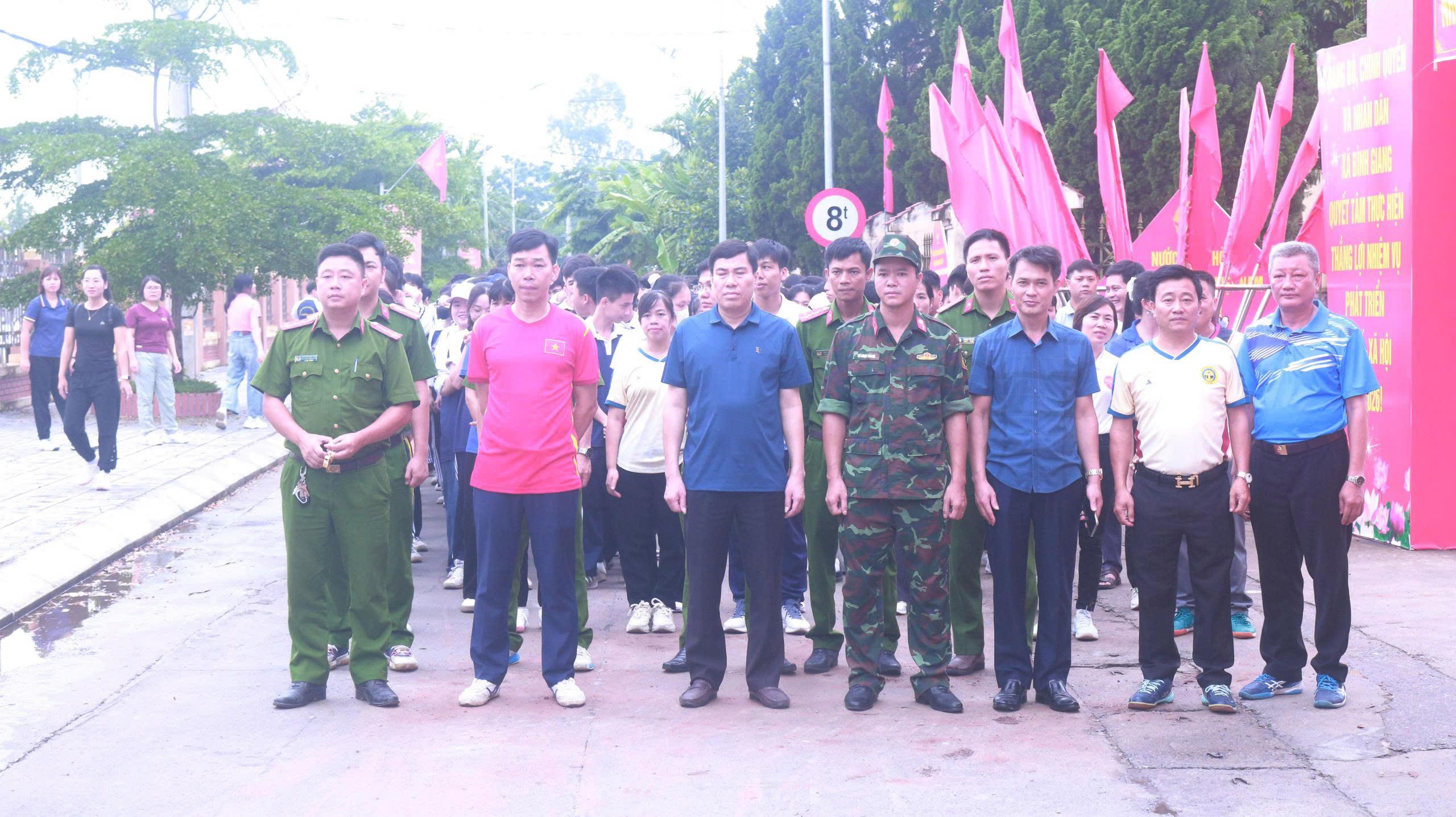 Xã Bình Giang: Hưởng ứng Tháng hành động phòng, chống ma túy và ra quân giải chạy bộ năm 2026