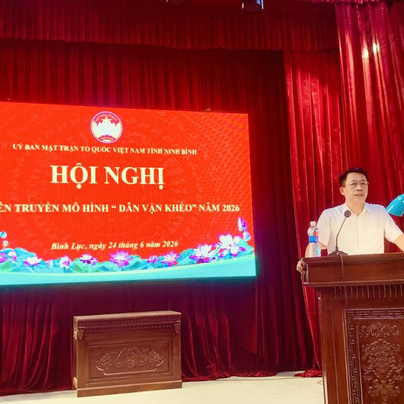 Tài xỉu Sicbo - Dubai Palace Casino MTTQ xã Bình Lục tuyên truyền mô hình “Dân vận khéo” năm 2026