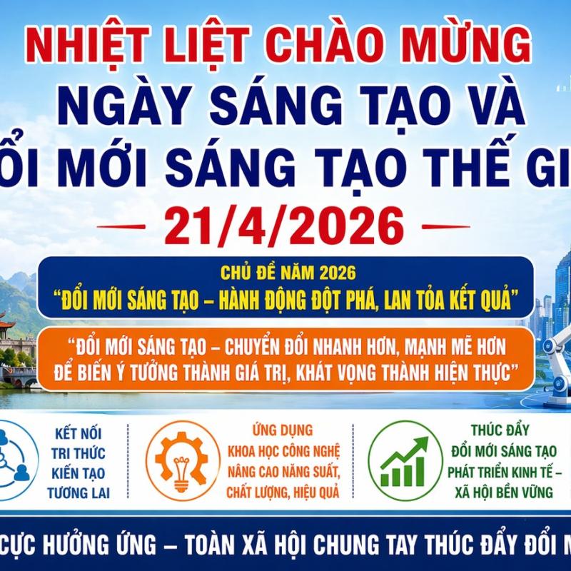 HƯỞNG ỨNG NGÀY SÁNG TẠO VÀ ĐỔI MỚI SÁNG TẠO THẾ GIỚI 21/4/2026