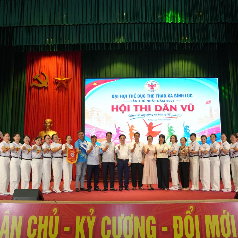 Xã Bình Lục tổ chức thi đấu môn dân vũ thể thao năm 2026