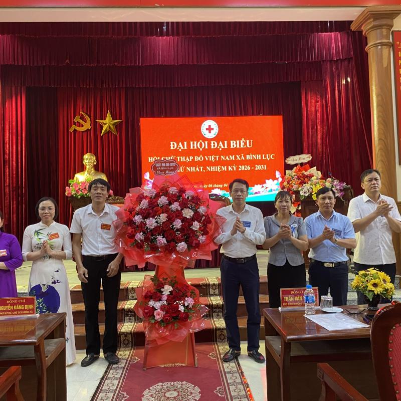 Đại hội đại biểu Hội Chữ thập đỏ xã Bình Lục lần thứ nhất, nhiệm kỳ 2026-2031