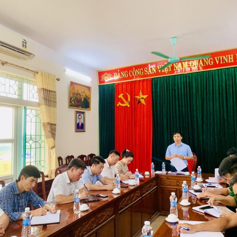 UBND xã Bình Lục tổ chức họp Ban tổ chức Đại hội TDTT xã lần thứ I
