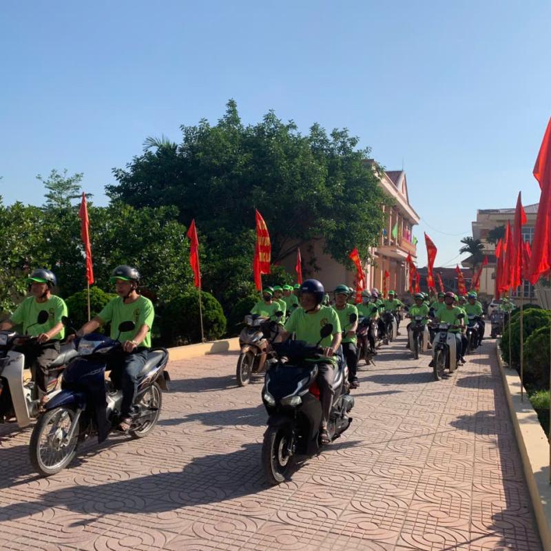 Xã Bình Lục tổ chức truyền thông lưu động lan tỏa thông điệp sống khỏe, không khói thuốc
