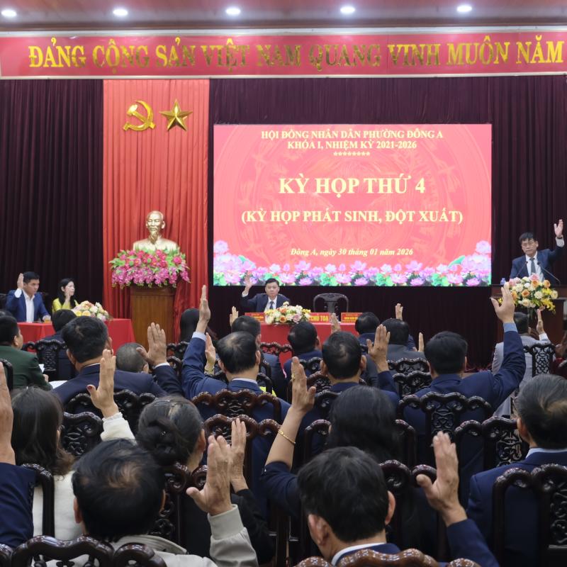HĐND phường Đông A tổ chức kỳ họp giải quyết công việc phát sinh, đột xuất