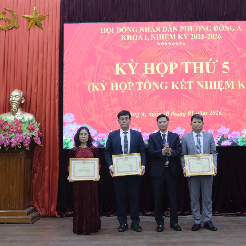HĐND phường Đông A tổ chức Kỳ họp thứ Năm – tổng kết nhiệm kỳ 2021 - 2026